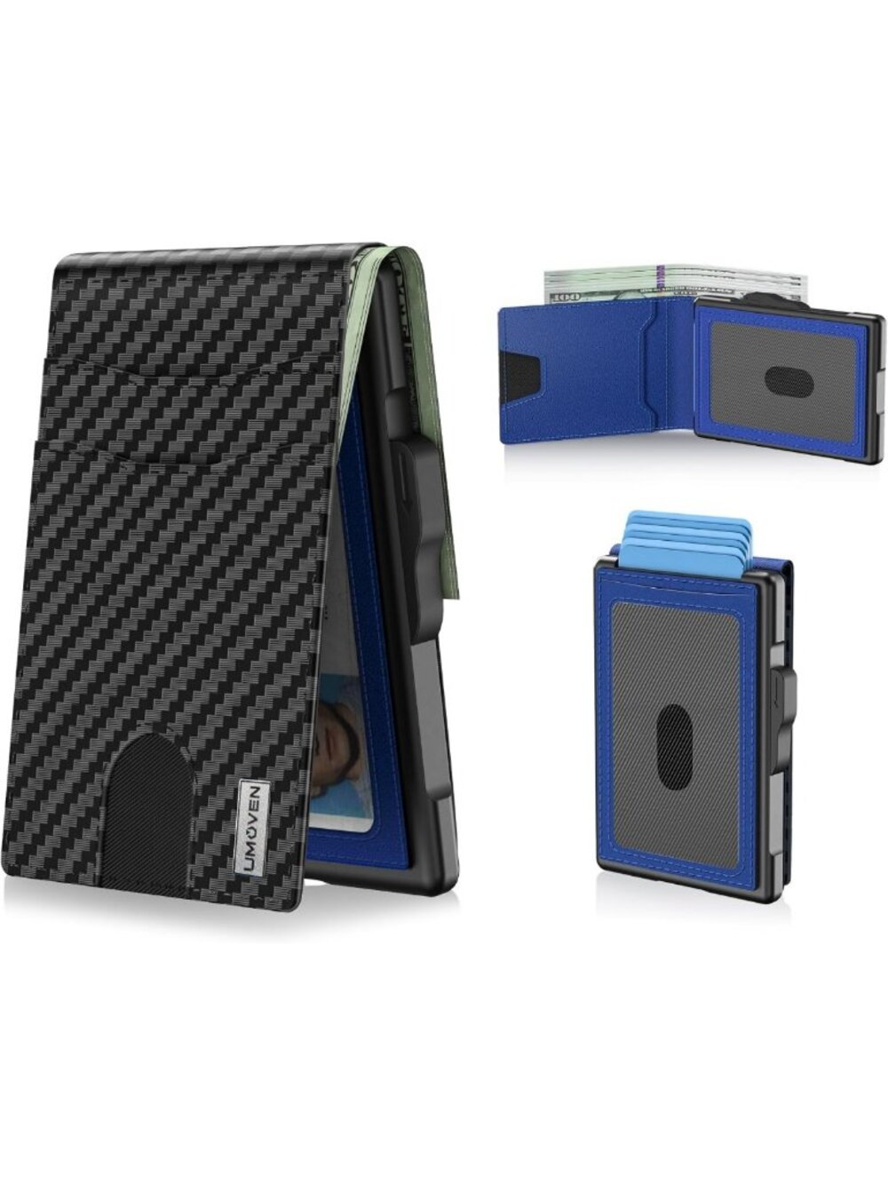 Minimalist Leather Bifold Wallet for Men | RFID Blocking, Cash Slot, Slim Design